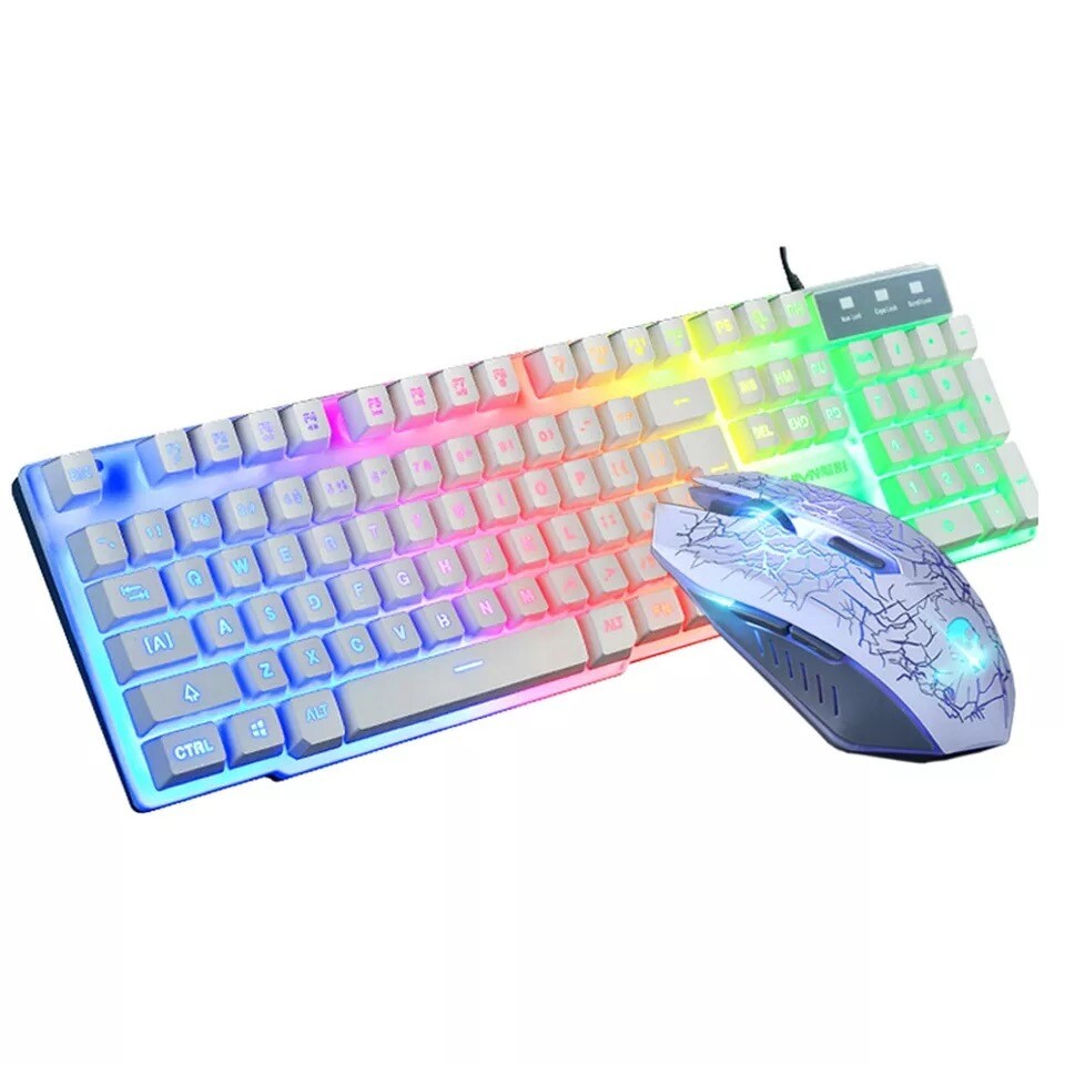 Led gaming keyboard and mouse