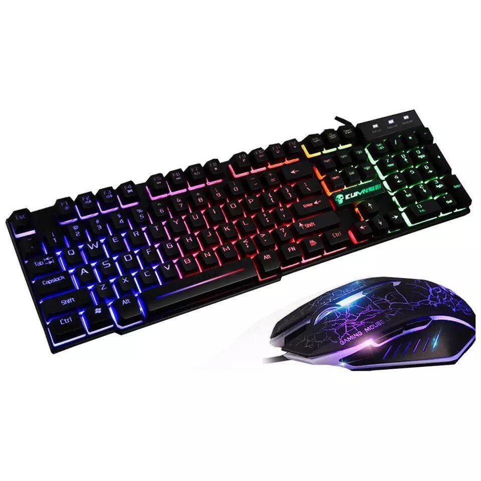 Led gaming keyboard and mouse