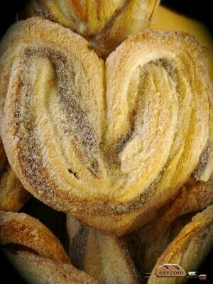 Oreja con chocolate y azúcar