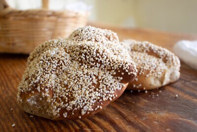 Hojaldra/Pan de muerto de naranja