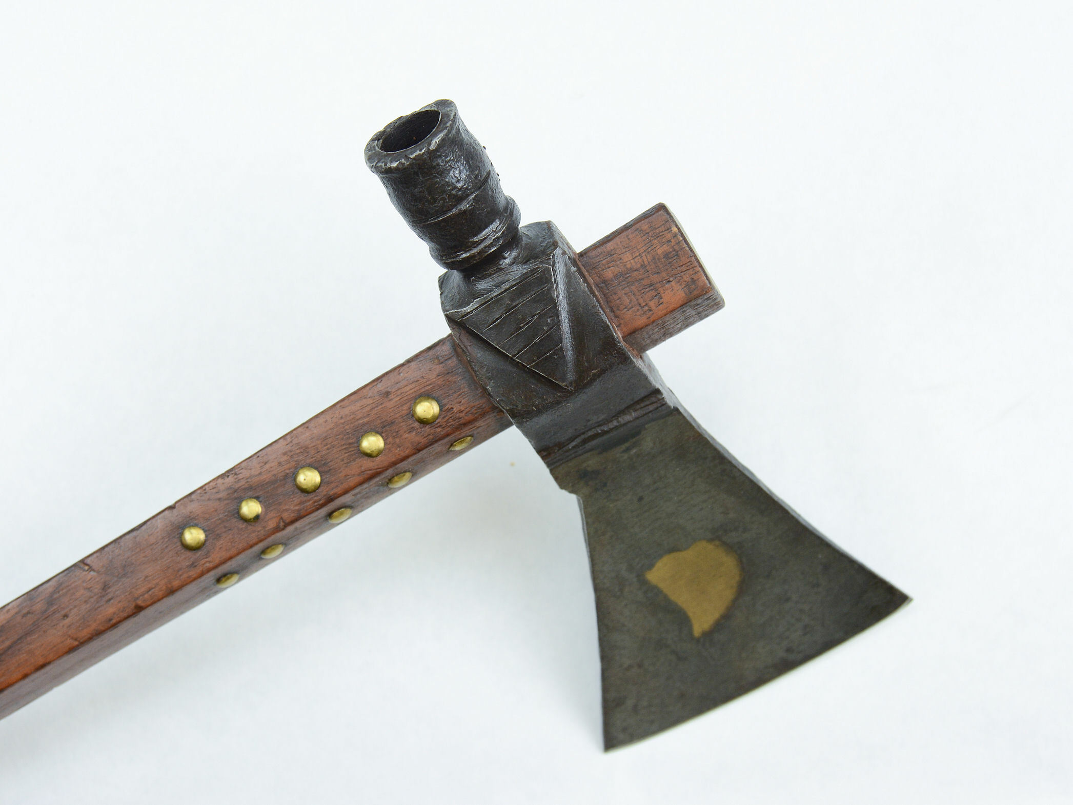 French Chippewa BrassHeart Pipe Tomahawk Veteran Arms From