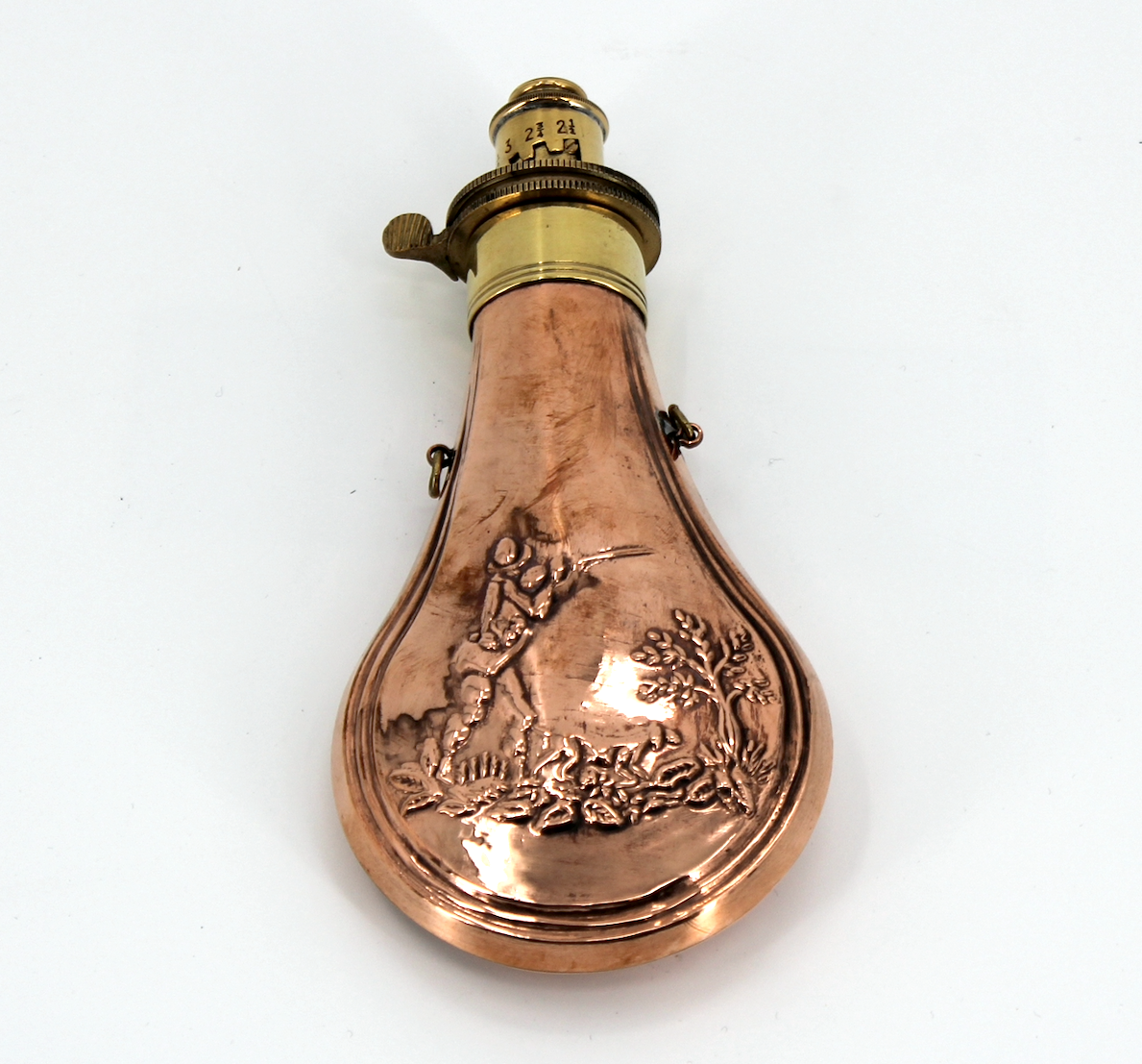 Copper Hawksley Style Gunpowder Flask Copper Hawksley Style Gunpowder Flask