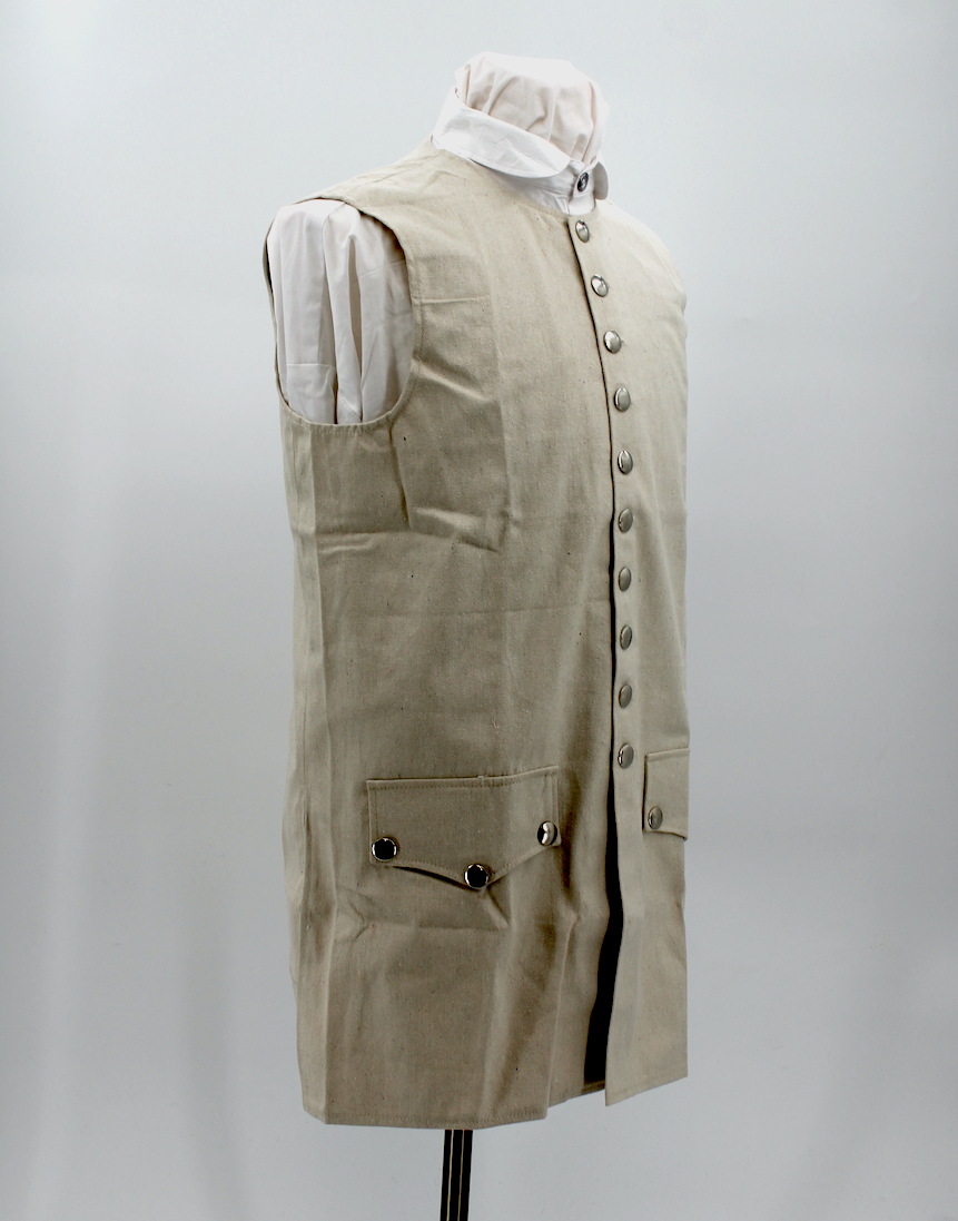 18th Century Waistcoat On White Shirt 18th Century Men's Costume