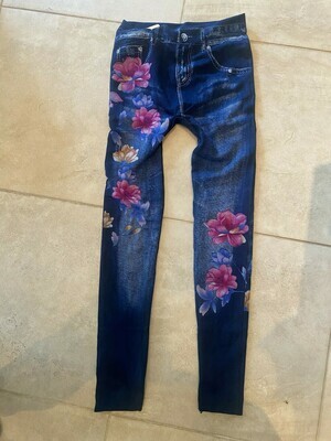 Leggings - Not Lined Flower (One Size) Leggings - Not Lined Flower (One Size)
