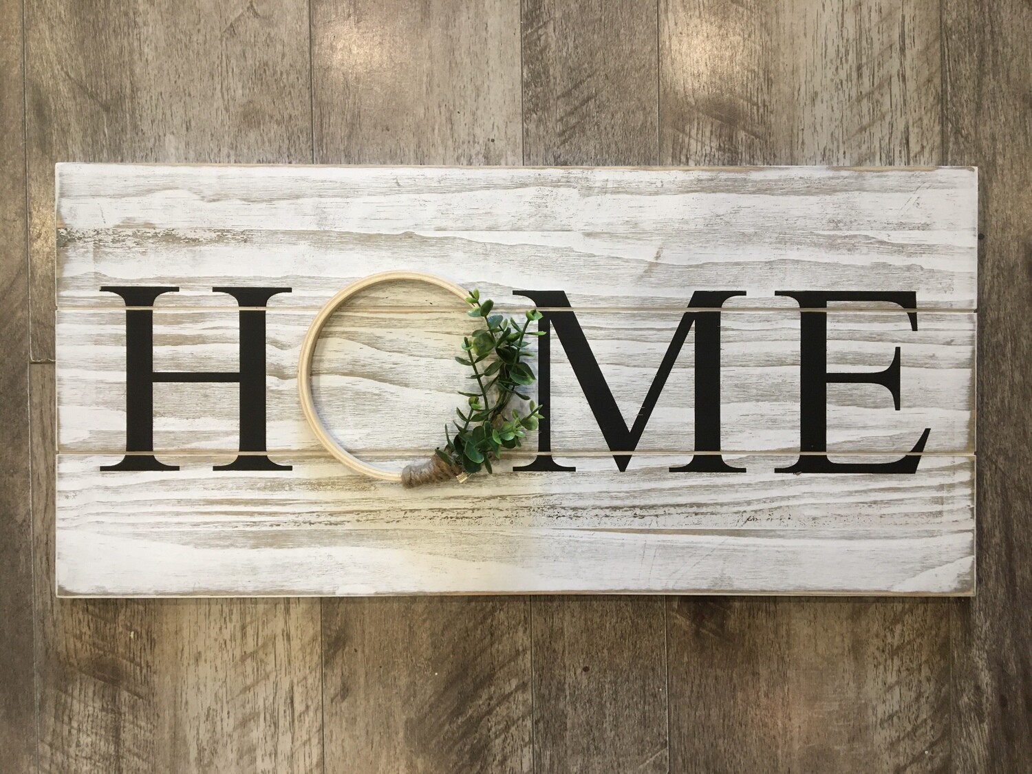 Home with wreath
