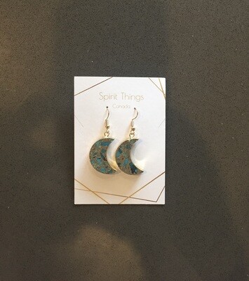 Earrings -Half Moon Turquoise