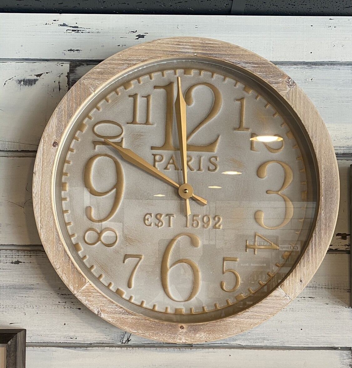 Wooden Carvings Wall Clock