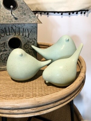 Ceramic Mint Birds