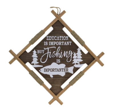 Wooden Education is Important Sign