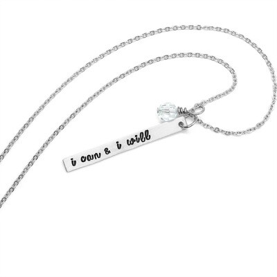 Necklace 'I Can I Will'