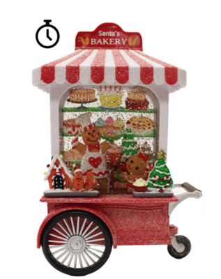 Gingerbread Cart LED/Timer/Water/Music