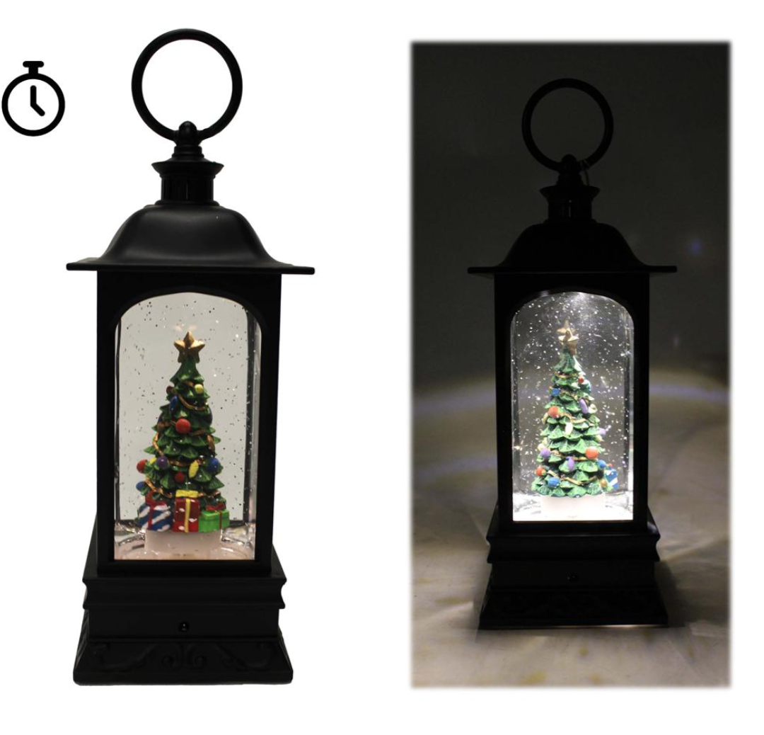 Christmas Tree LED/Timer/Water Spinning Lantern