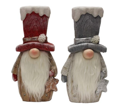 Red/Grey 2PC LED Gnomes
