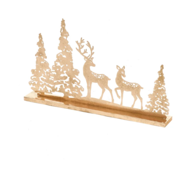 Metal Christmas Tree & Reindeer Decor