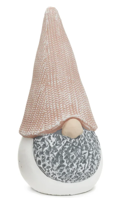 Pink/Grey Cement Gnome