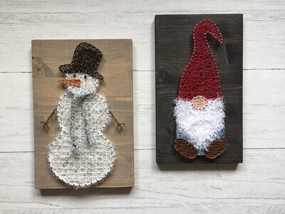Pre-Order DIY String Art - Gnome or Snowman Kit
