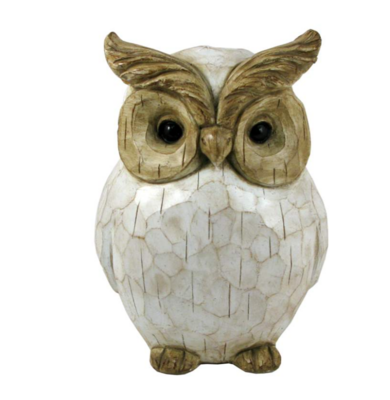 Distressed Carved Owl