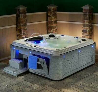 6 Person 60 Jet Acrylic Hot Tub, Premium Madrid by Strong Spas