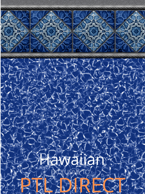 Hawaiian Beaded Above Ground Pool Liner- PTL Direct Exclusive