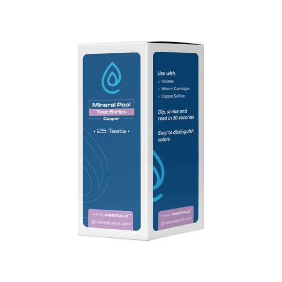 Clear Blue Mineral Pool Copper Test Strips