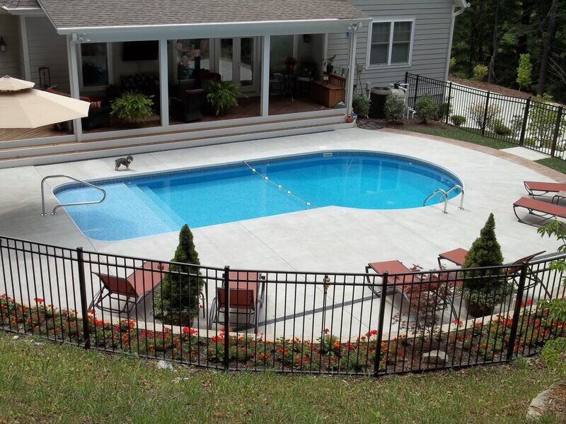 Keyhole InGround Pool Liner