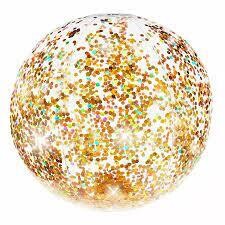 GLITTER BEACH BALL - WEDDING DECORATIONS FOR POOLS