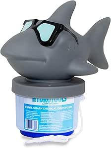 Solstice by International Leisure Products Hydro Tools 87271 Large Capacity Floating Cool Shark Pool Chemical Dispenser