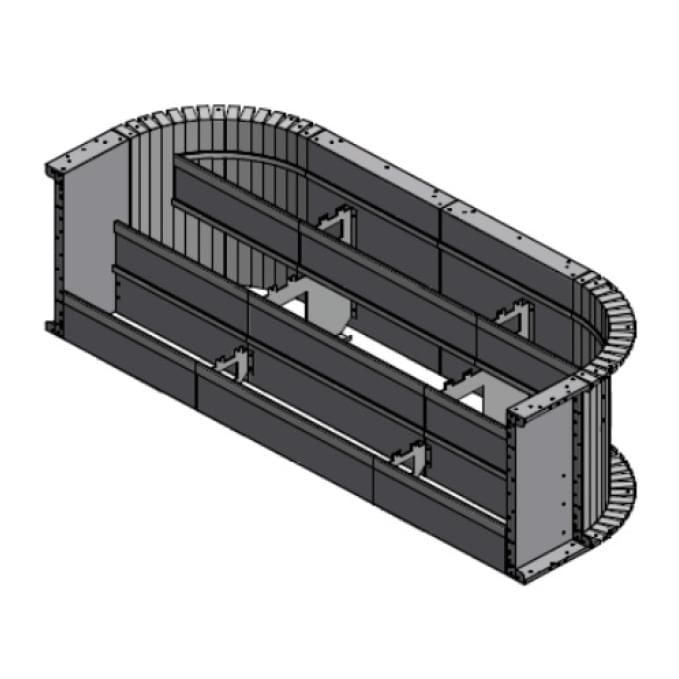 Inground Steel Open Top Steps