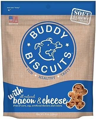 Buddy Biscuits Chewy Bacon and Cheese 6oz