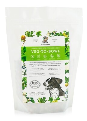 Dr. Harvey's Veg-To-Bowl - Grain-Free Dog Food Premix, 5 lb. Bag