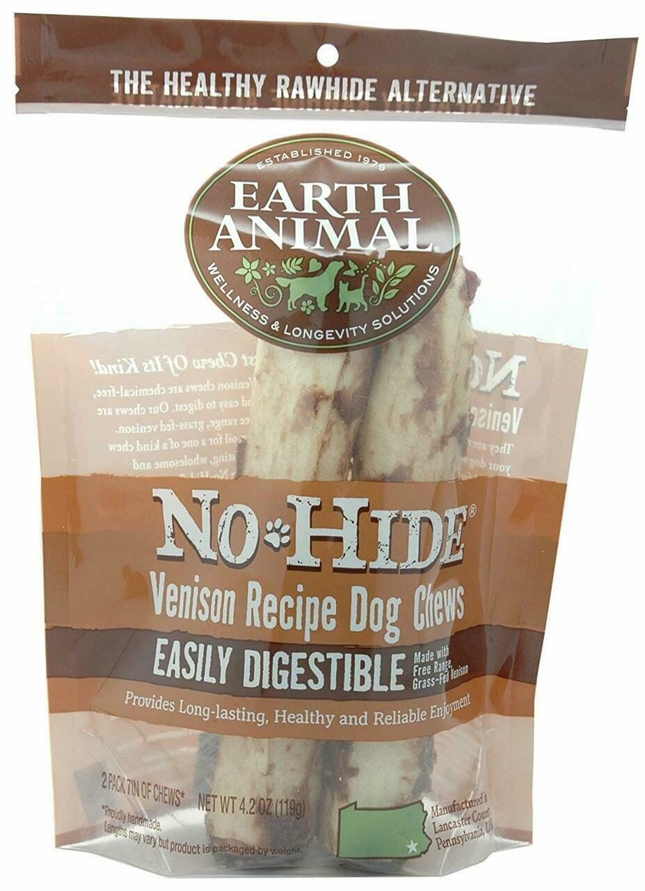 Earth Animal No Hide Venison 7in 2 pk