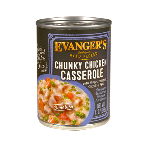 Evangers 13 oz Dog Can Premium Chunky Chicken Casserole