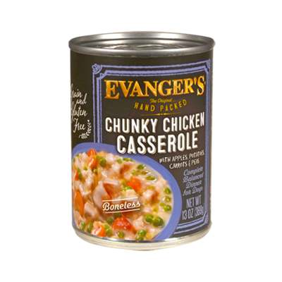 Evangers 13 oz Dog Can Premium Chunky Chicken Casserole
