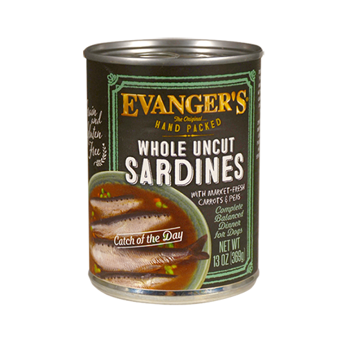 Evangers 13 oz Dog Can Premium Whole Uncut Sardine