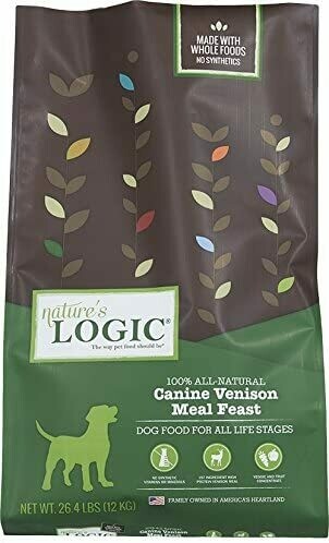 Nature&#39;s Logic Dog Venison 25 lb