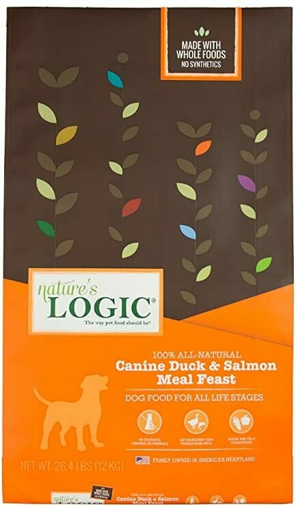 Nature&#39;s Logic Dog Duck and Salmon 25 lb