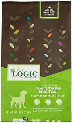 Nature&#39;s Logic Dog Turkey 25 lb
