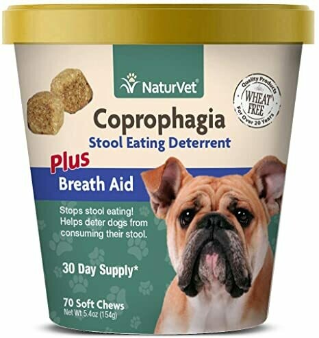 NaturVet Coprophagia plus Breath Aid 70ct