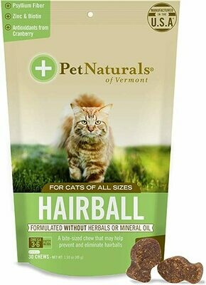 Pet Naturals Hairball Cats 30ct