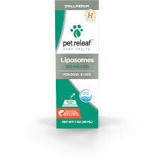 Pet Releaf 1 oz Liposomes Hemp Oil 100 mg CBD for Dogs and Cats