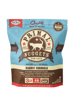 Primal 3 lb Cat Rabbit Nuggets