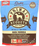 Primal 3 lb Dog Duck Nuggets
