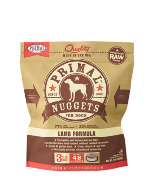 Primal 3 lb Dog Lamb Nuggets