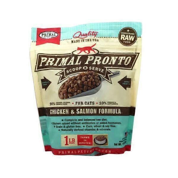 Primal Pronto Chicken &amp; Salmon 1lb for cats