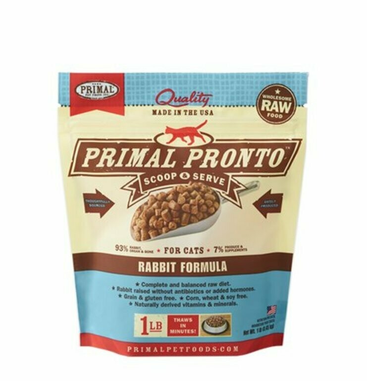 Primal Pronto Rabbit 1lb for cats