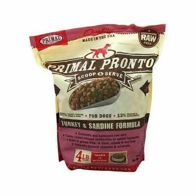 Primal Pronto Turkey and Sardine 4lb