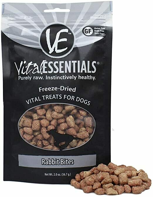 Vital Essentials Freeze Dried Rabbit Bites 5oz
