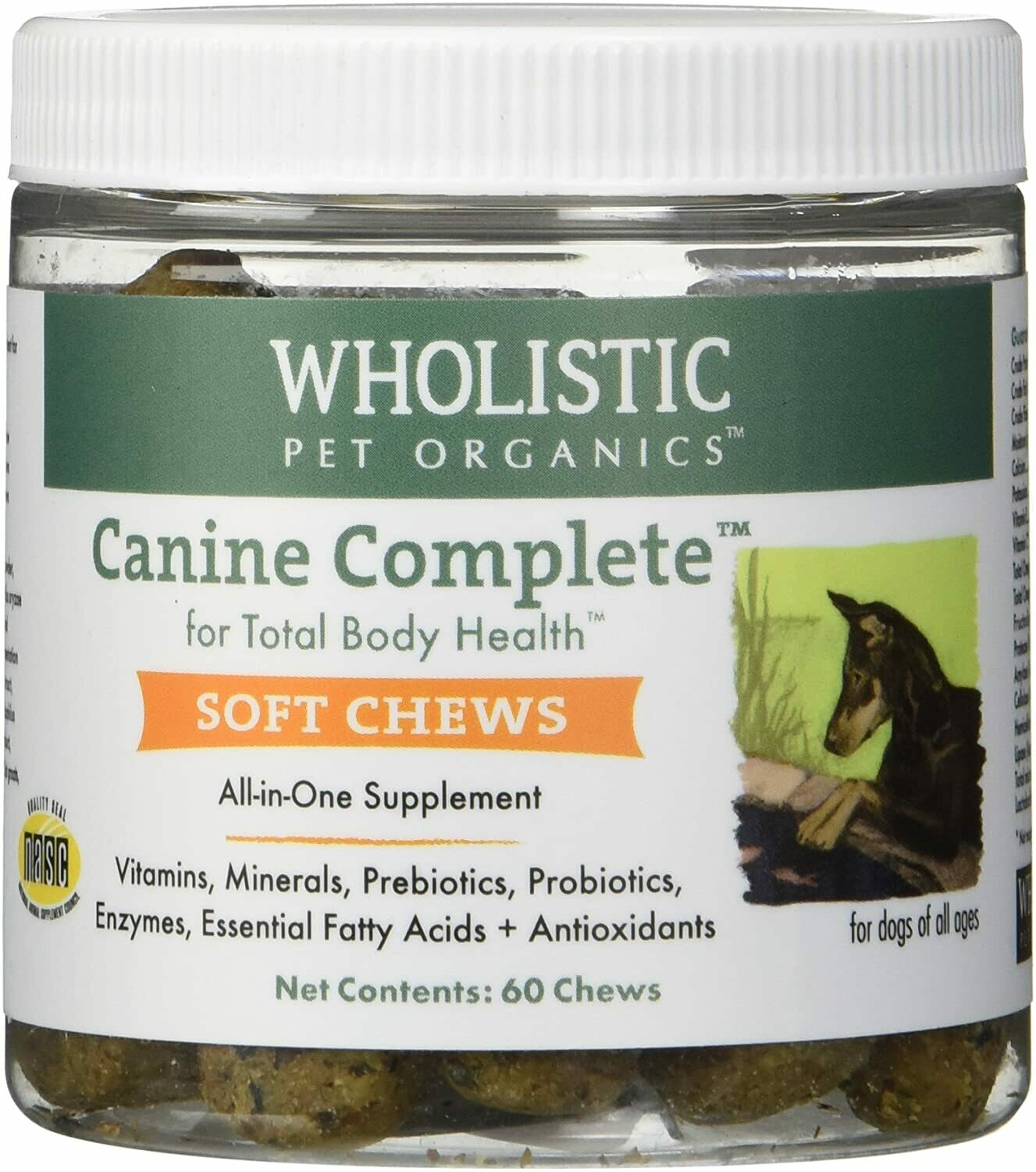 Wholistic Canine Complete Soft Chew 60ct