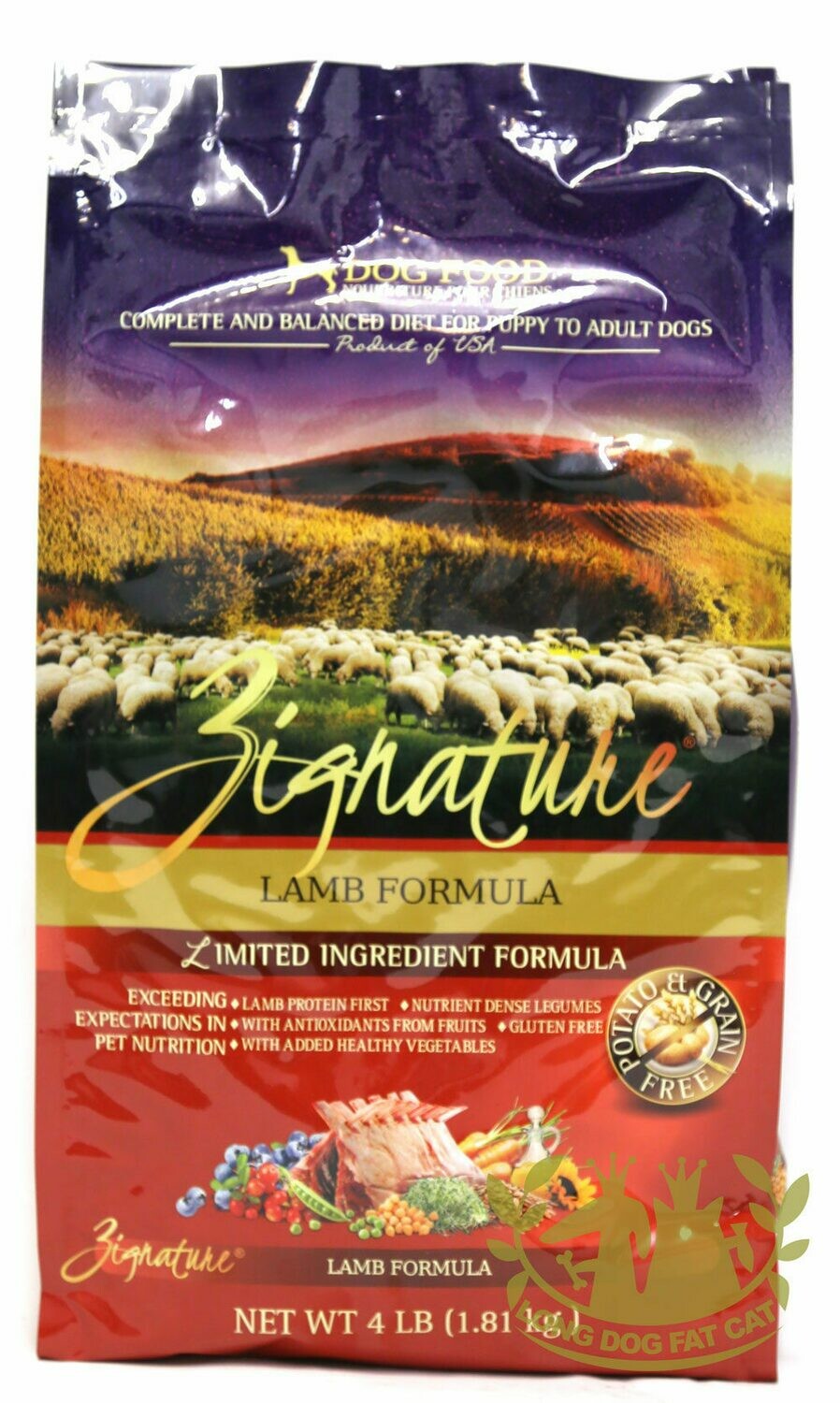 Zignature Lamb Dog 4 lb