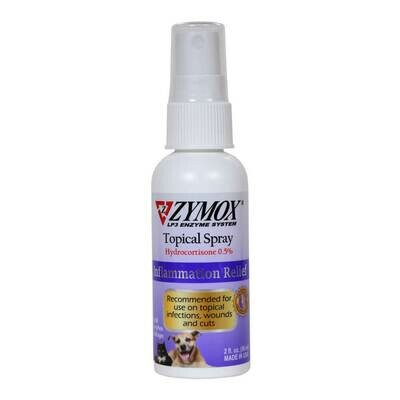 Zymox 2 oz Bottle Topical Spray w.5 percent Hydrocortisone